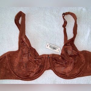 NWT AdoreMe | Brown Lace Bra | 36D